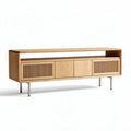 Wooden TV stand with storage - 150 x 40 x 50cm